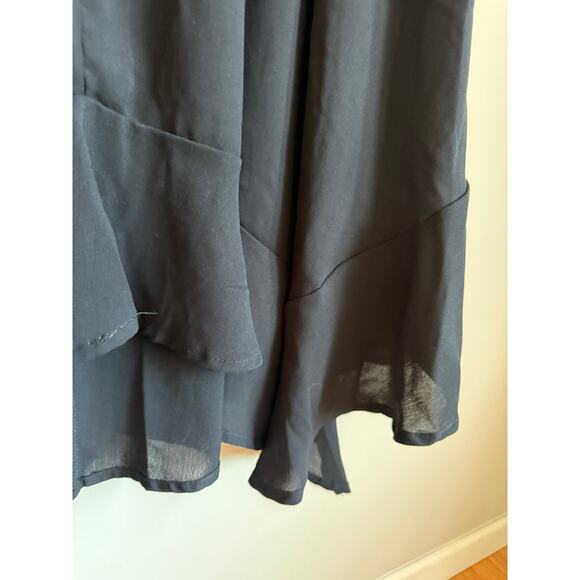 Black Whimsygoth Fairy Midi Dress | Flowy Batwing Sleeves | Witchy Romantic | XL - Picture 6 of 8